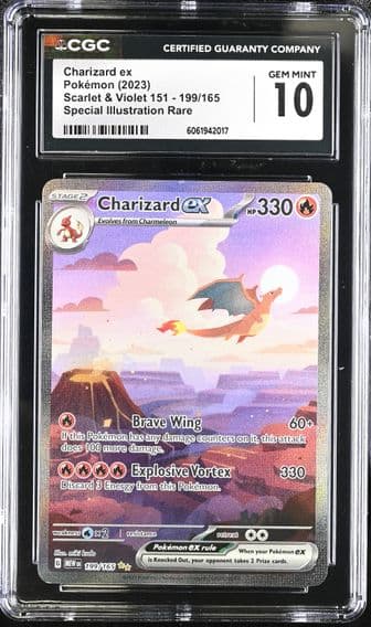 2023 #199 Charizard ex CGC 10 Scarlet & Violet 151 - MEW EN - English