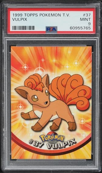 1999 #37 TOPPS TV VULPIX PSA 9 POKEMON