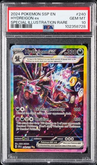 2024 #240 Hydreigon EX PSA 10 Ssp EN-Surging Sparks Pokemon