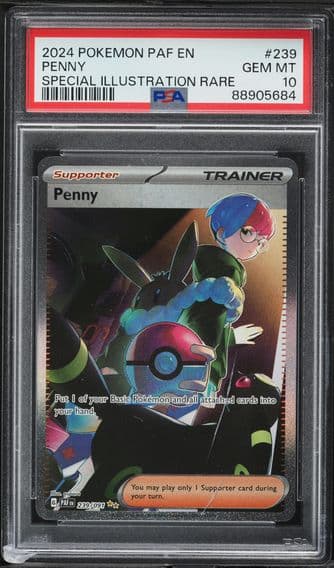 2024 #239 Penny PSA 10 Paf EN-Paldean Fates Pokemon