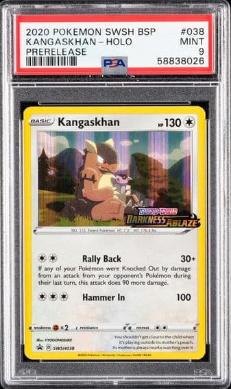 2020 #038 Kangaskhan-Holo PSA 9 Swsh Black Star Promo Pokemon