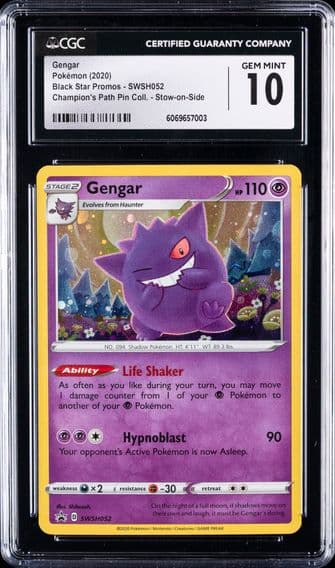 2017 #SWSH052 Gengar CGC 10 Black Star Promos - Sword & Shield - English Pokemon