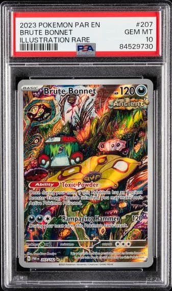 2023 #207 Brute Bonnet PSA 10 Par EN-Paradox Rift Pokemon