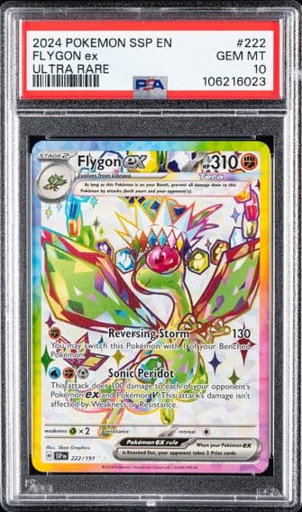 2024 #222 Flygon EX PSA 10 Ssp EN-Surging Sparks Pokemon