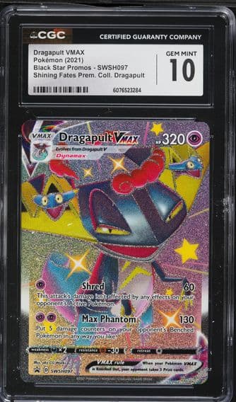 2021 #097 Full Art/Dragapult Vmax CGC 10 Swsh Black Star Promo Pokemon