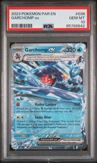2023 #038 Garchomp EX PSA 10 Par EN-Paradox Rift Pokemon