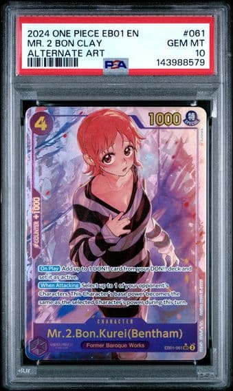 2024 #061 Mr. 2 Bon Clay PSA 10 EB01-Extra Booster -Memorial Collection- One Piece