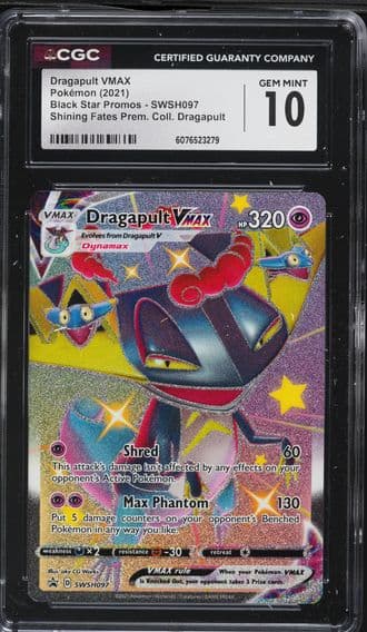 2021 #097 Full Art/Dragapult Vmax CGC 10 Swsh Black Star Promo Pokemon