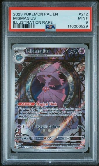 2023 #212 Mismagius PSA 9 Pal EN-Paldea Evolved Pokemon