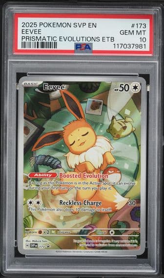 2025 #173 Eevee PSA 10 Svp EN-SV Black Star Promo Pokemon