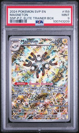 2024 #159 Magneton PSA 9 Svp EN-SV Black Star Promo Pokemon