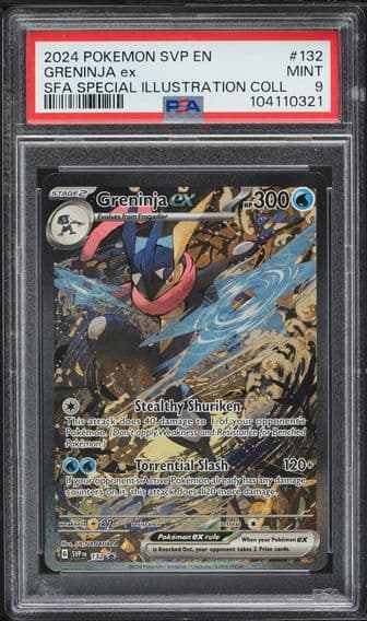 2024 #132 Greninja EX PSA 9 Svp EN-SV Black Star Promo Pokemon