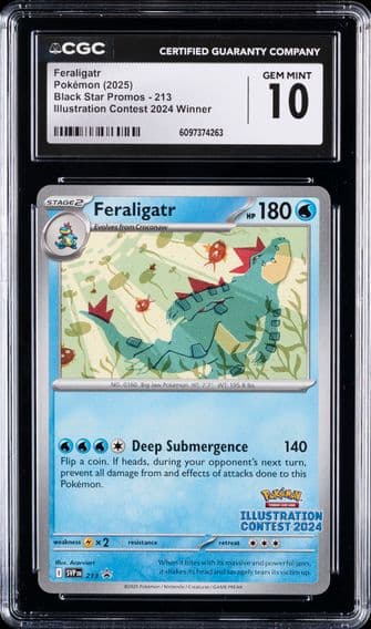 2023 #213 Feraligatr CGC 10 Black Star Promos - Scarlet & Violet SVP EN - English Pokemon