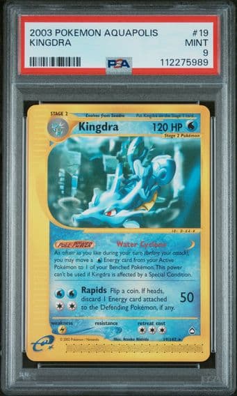 2003 #19 Kingdra PSA 9 Aquapolis Pokemon