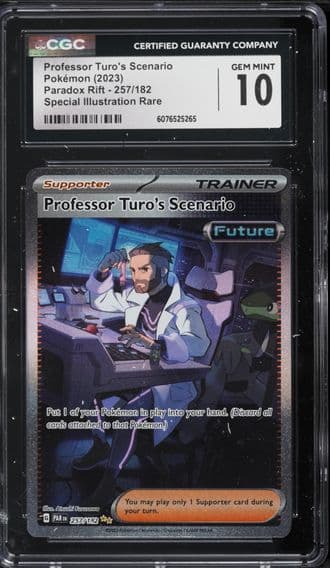 2023 #257 Professor Turo's Scenario CGC 10 Par EN-Paradox Rift Pokemon