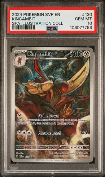 2024 #130 Kingambit PSA 10 Svp EN-SV Black Star Promo Pokemon