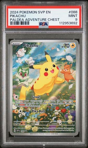 2024 #088 Pikachu PSA 9 Svp EN-SV Black Star Promo Pokemon