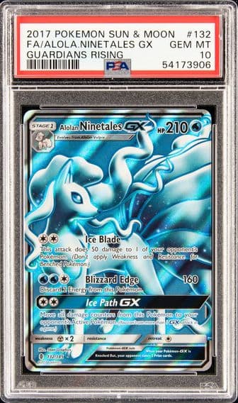 2017 POKEMON SUN & MOON GUARDIANS RISING #132 FULL ART/ALOLAN NINETALES GX