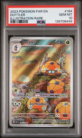 2023 #184 Dottler PSA 10 Par EN-Paradox Rift Pokemon