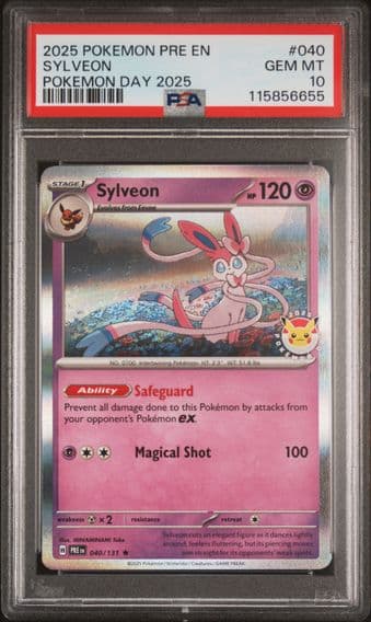 2025 #040 Sylveon PSA 10 Pre EN-Prismatic Evolutions Pokemon