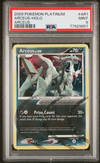 2009 #AR1 Arceus-Holo PSA 9 Platinum Arceus Pokemon