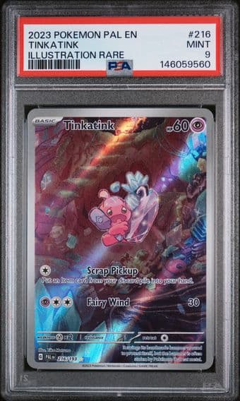 2023 #216 Tinkatink PSA 9 Pal EN-Paldea Evolved