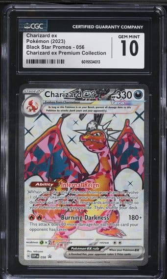 2023 #056 Charizard EX CGC 10 Svp EN-SV Black Star Promo Pokemon
