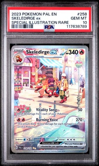 2023 #258 Skeledirge EX PSA 10 Pal EN-Paldea Evolved Pokemon