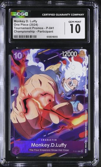 2024 #P-041 Monkey D. Luffy CGC 10 Tournament Promos - English