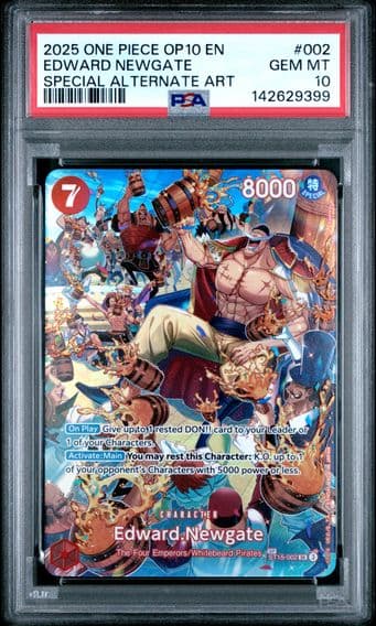 2025 #002 Edward Newgate PSA 10 One Piece OP10-Royal Blood
