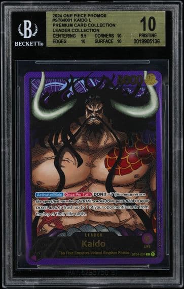 2024 #ST04001 Kaido L/(Premium Card Collection -Leader Collection-) BGS 10 One Piece Card Game Promos