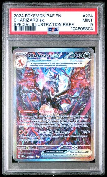 2024 #234 Charizard ex PSA 9 Paldean Fates - PAF EN - English Pokemon