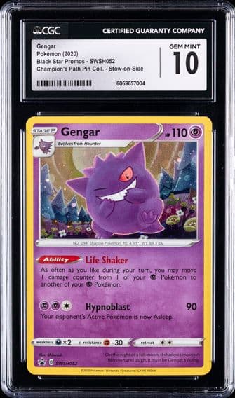 2017 #SWSH052 Gengar CGC 10 Black Star Promos - Sword & Shield - English Pokemon