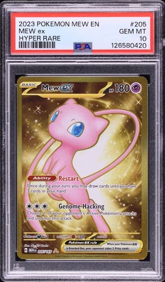 2023 #205 Mew EX PSA 10 Mew EN-151 Pokemon