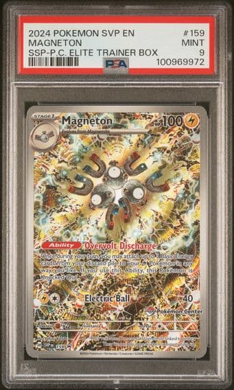 2024 #159 Magneton PSA 9 Svp EN-SV Black Star Promo Pokemon