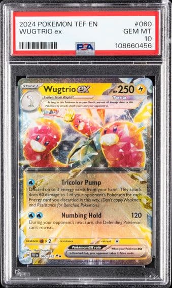 2024 #060 Wugtrio EX PSA 10 Tef EN-Temporal Forces Pokemon