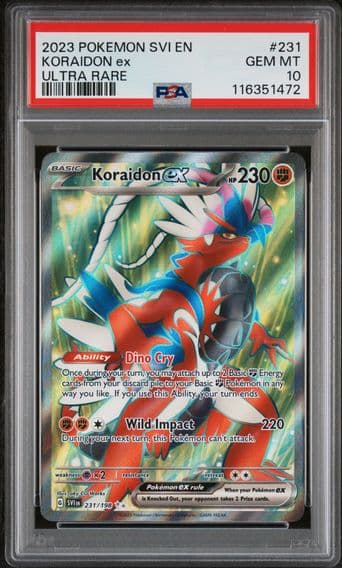 2023 #231 Koraidon EX PSA 10 Svi EN-Scarlet & Violet Pokemon