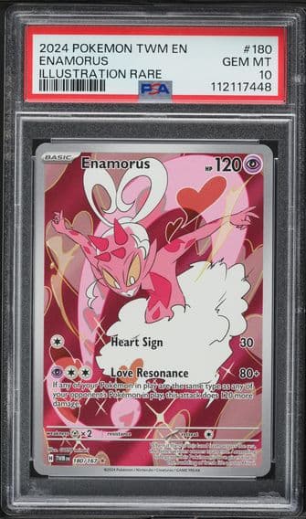 2024 #180 Enamorus PSA 10 Twm EN-Twilight Masquerade Pokemon