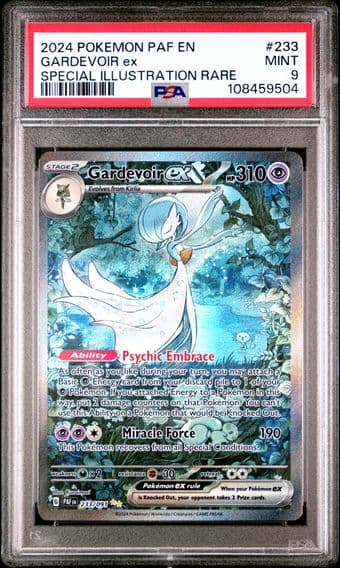 2024 #233 Gardevoir EX PSA 9 Paf EN-Paldean Fates Pokemon