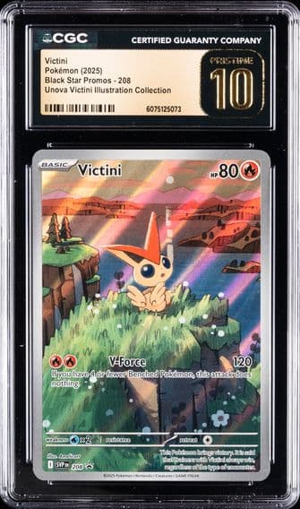 2025 #208 Victini CGC 10 Pristine Svp EN-SV Black Star Promo Pokemon