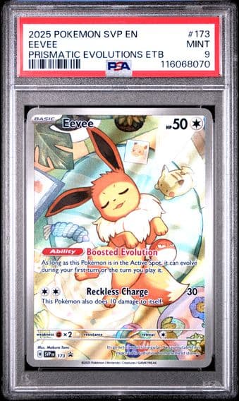 2025 #173 Eevee PSA 9 Svp EN-SV Black Star Promo Pokemon