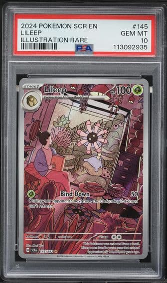 2024 #145 Lileep PSA 10 Scr EN-Stellar Crown Pokemon