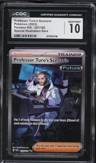 2023 #257 Professor Turo's Scenario CGC 10 Par EN-Paradox Rift Pokemon