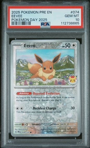 2025 #074 Eevee PSA 10 Pre EN-Prismatic Evolutions Pokemon