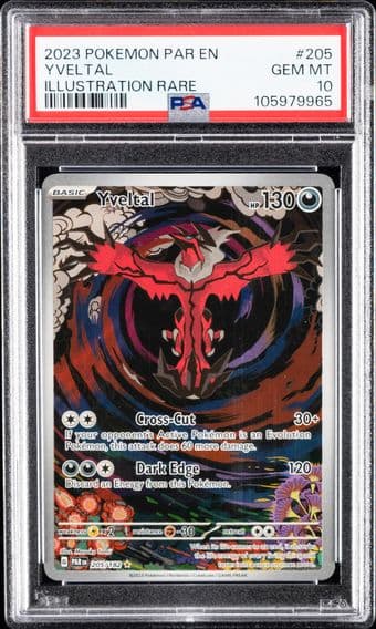 2023 #205 YVELTAL PSA 10 PAR EN-PARADOX RIFT POKEMON