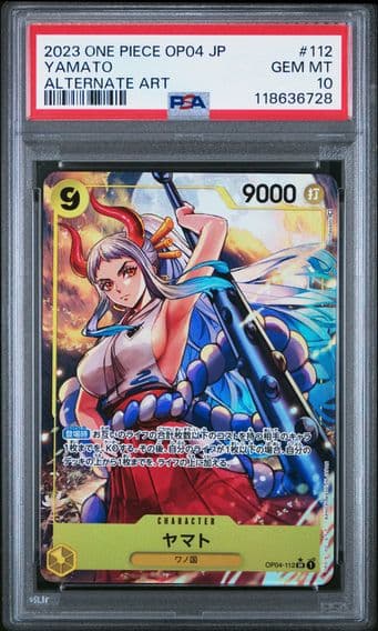 2023 #112 Yamato Alternate Art PSA 10 Japanese OP04-Kingdoms of Intrigue One Piece