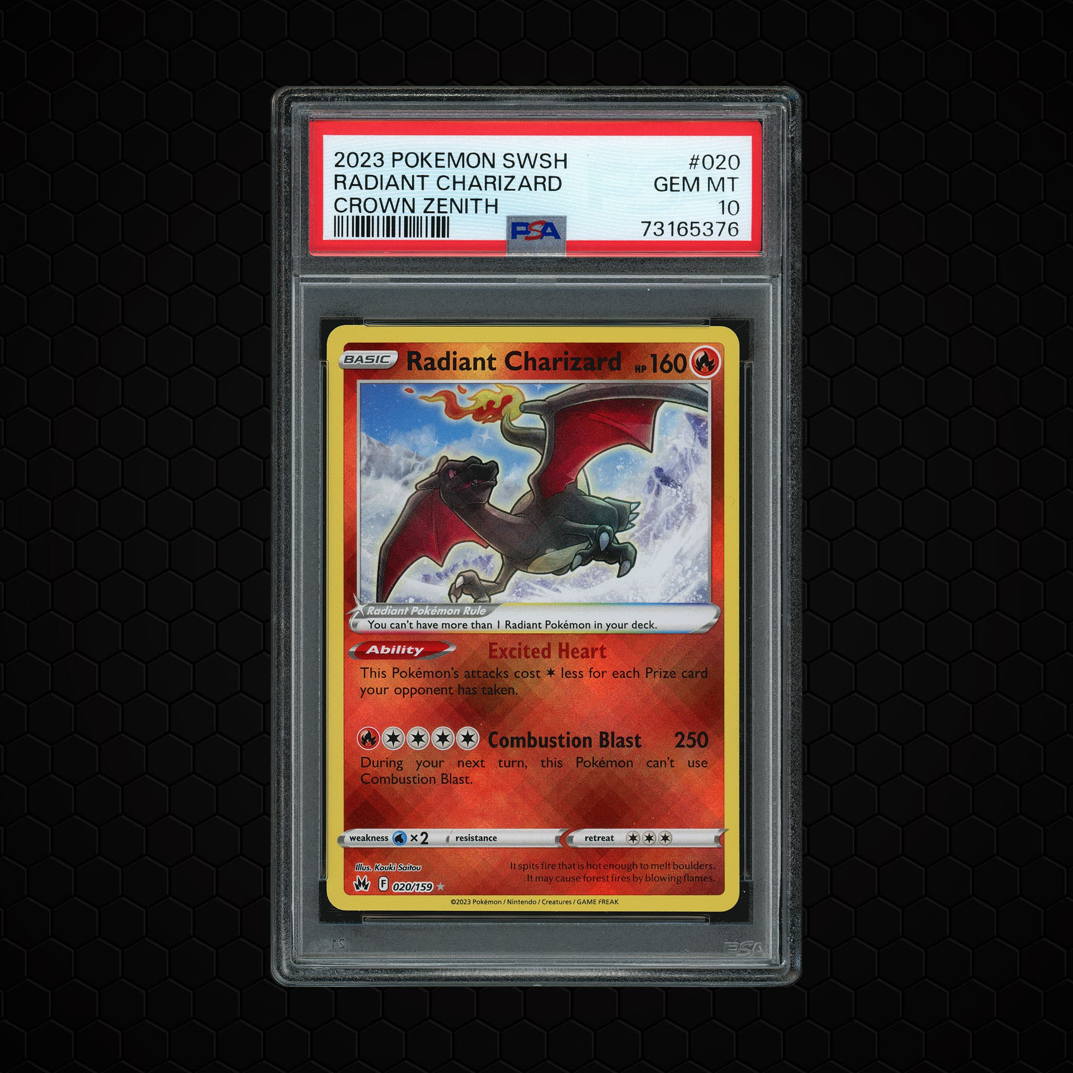 2023 Crown Zenith Radiant Charizard  PSA 10