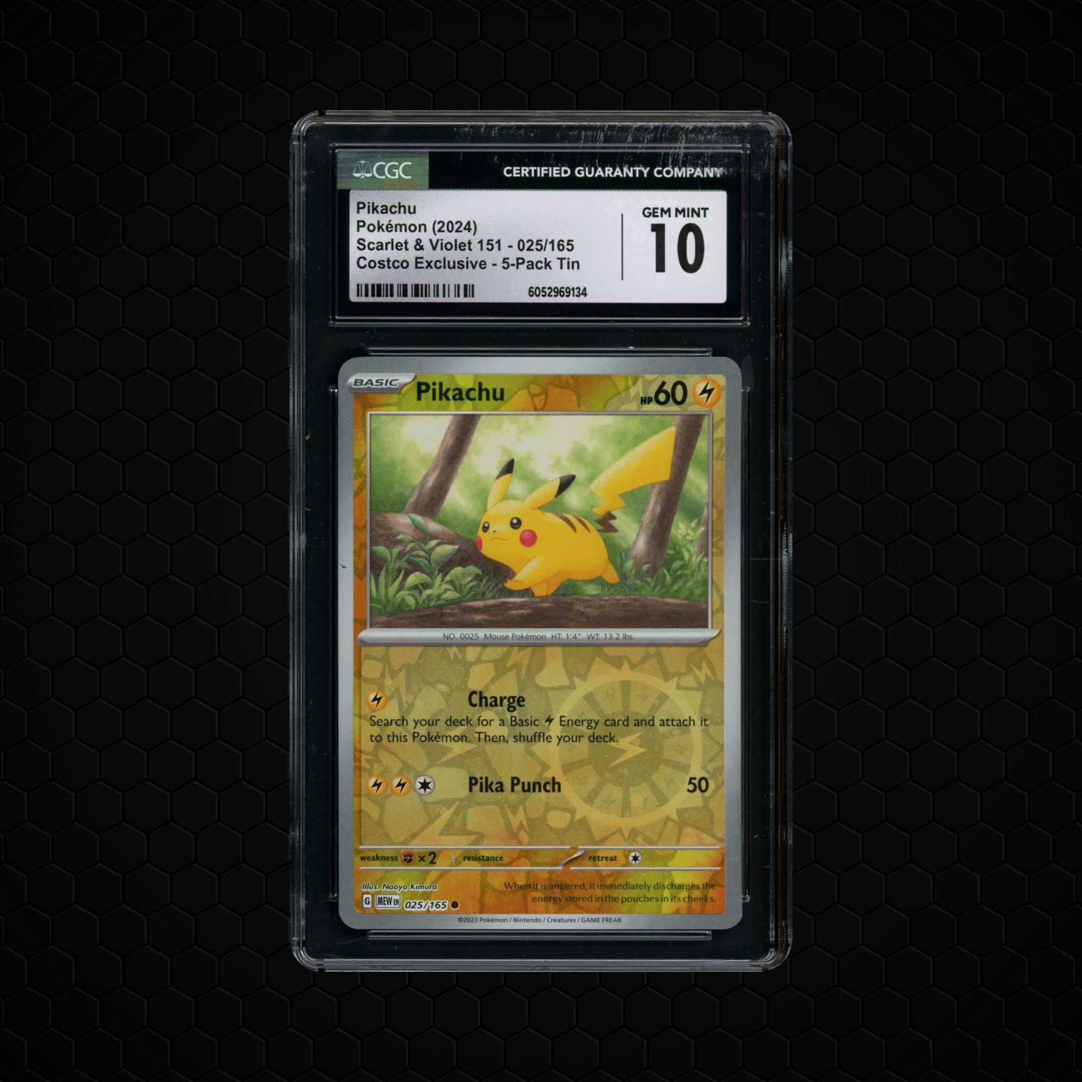 2024 Pokemon 151 Pikachu  CGC 10