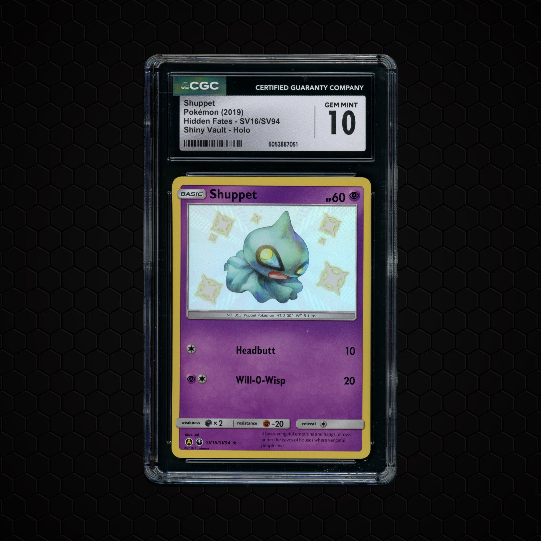 2019 Hidden Fates Shuppet #SV16 CGC 10
