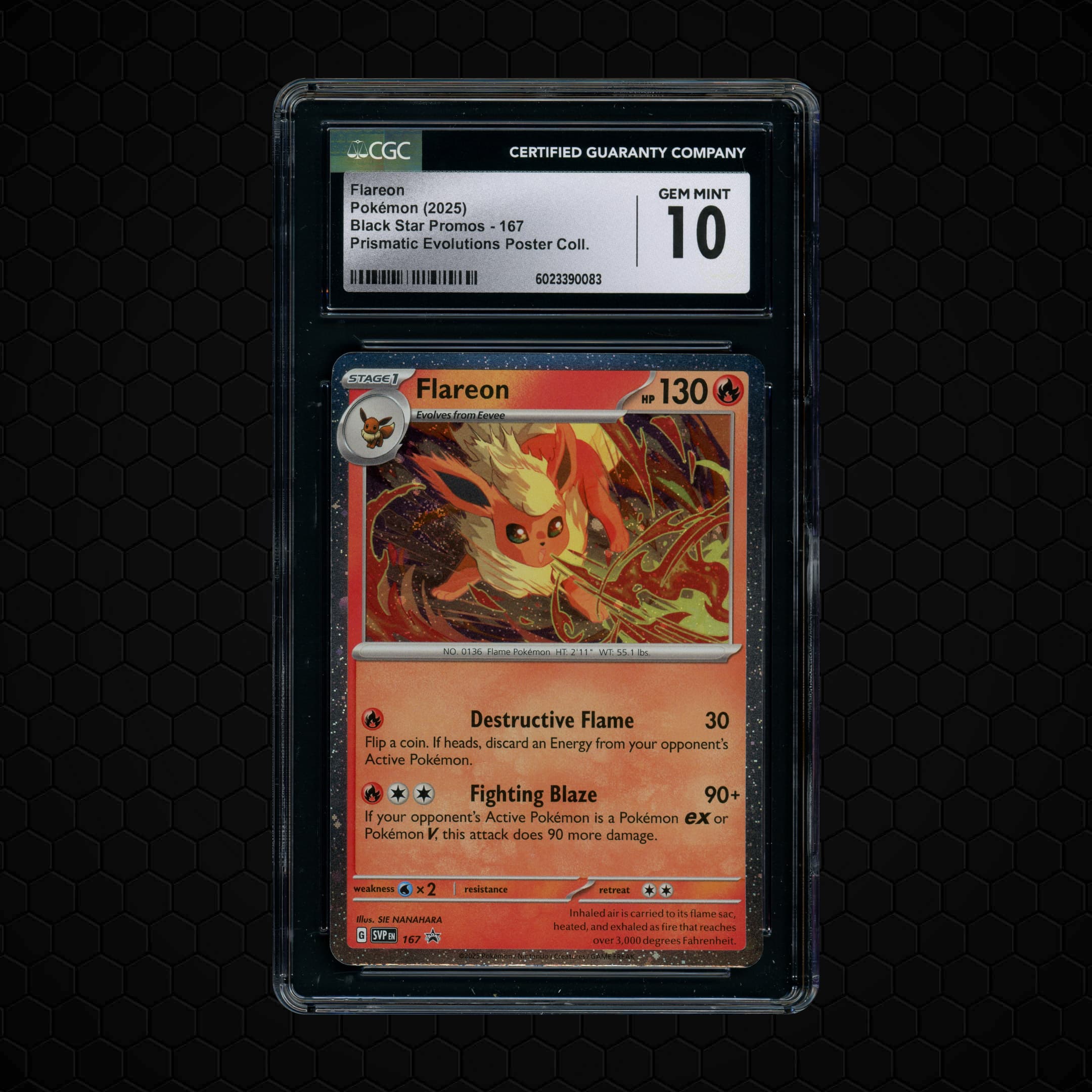 2025 Black Star Promos Flareon  CGC 10